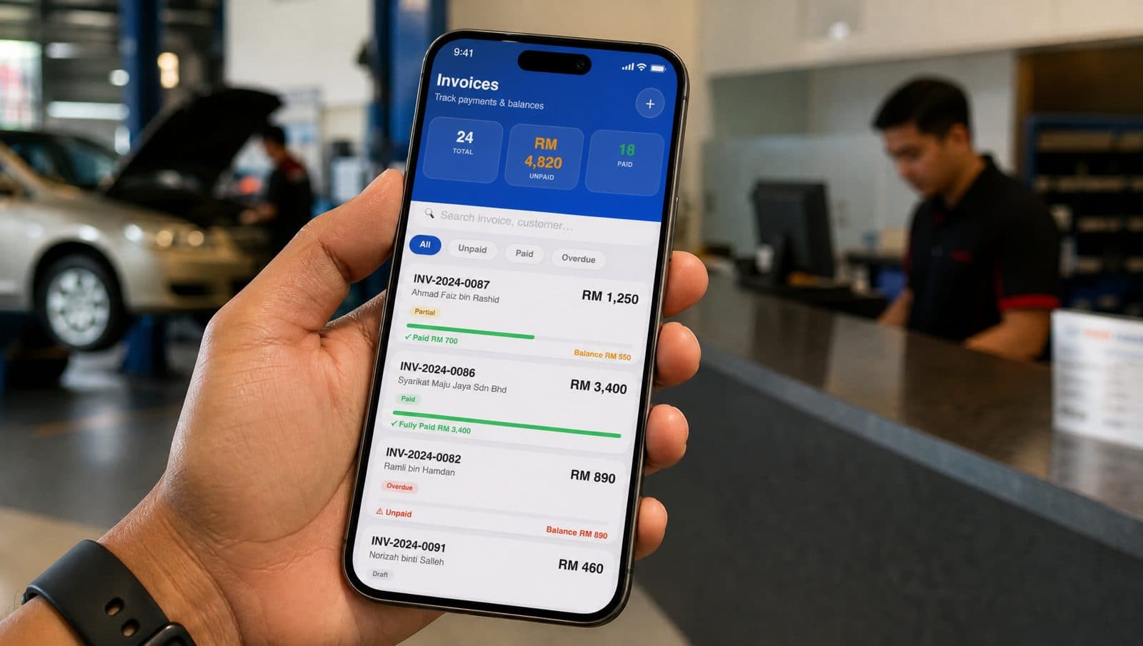 MekaHub app — Payments
